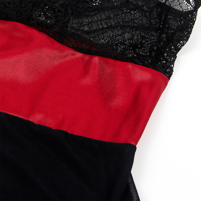 SUBBLIME - 954437 ROBE BONDAGE EN DENTELLE NOIRE L/XL SUBBLIME DRESSES