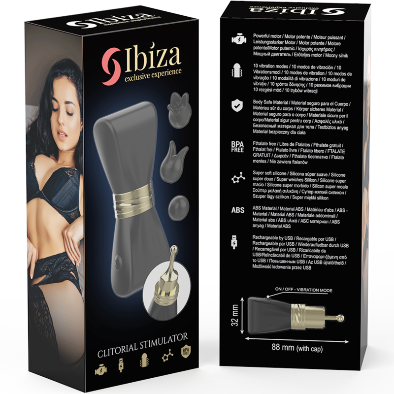 IBIZA - STIMULATEUR DE CLITO 3 TÊTES BOW IBIZA TECHNOLOGY