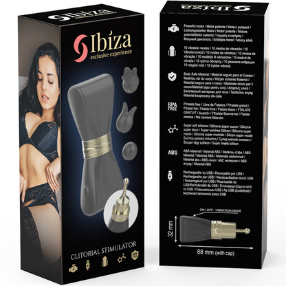 IBIZA - STIMULATEUR DE CLITO 3 TÊTES BOW IBIZA TECHNOLOGY