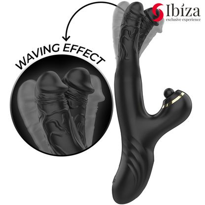 IBIZA - DOUBLE VIBRATEUR TWO DRAGONS NOIR IBIZA TECHNOLOGY