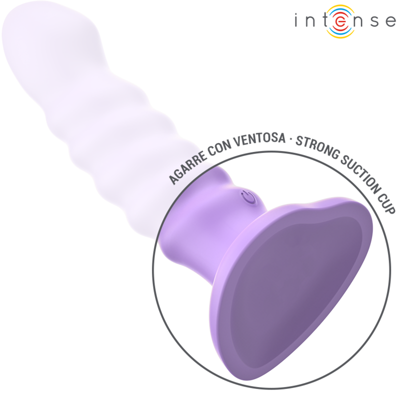 INTENSE - BRENDA VIBRATEUR TAILLE M DESIGN SPIRALE 10 VIBRATIONS VIOLET TÉLÉCOMMANDE INTENSE FUN TOYS