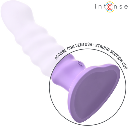 INTENSE - BRENDA VIBRATEUR TAILLE M DESIGN SPIRALE 10 VIBRATIONS VIOLET TÉLÉCOMMANDE INTENSE FUN TOYS
