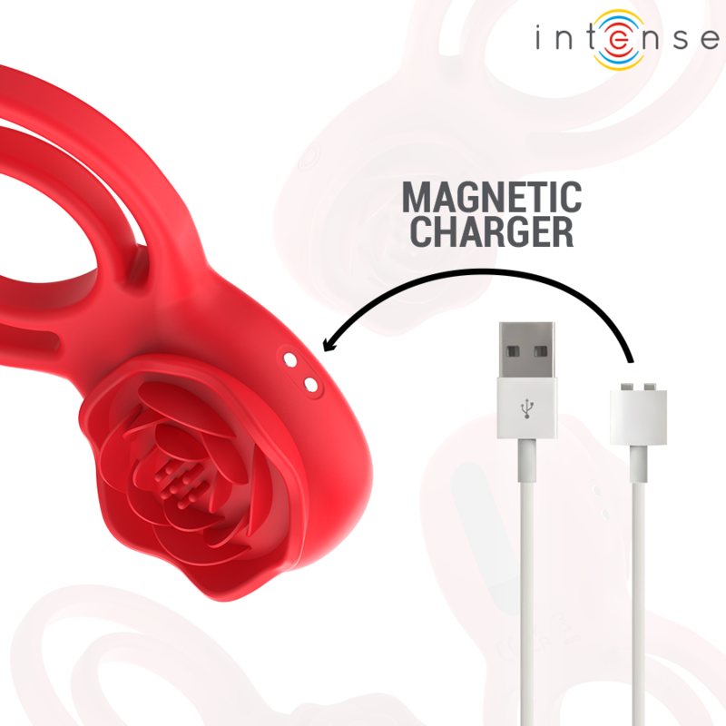 INTENSE - GAIL STIMULATEUR ROSE 10 VIBRATIONS ROUGE TELECOMMANDE INTENSE FUN TOYS