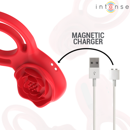INTENSE - GAIL STIMULATEUR ROSE 10 VIBRATIONS ROUGE TELECOMMANDE INTENSE FUN TOYS