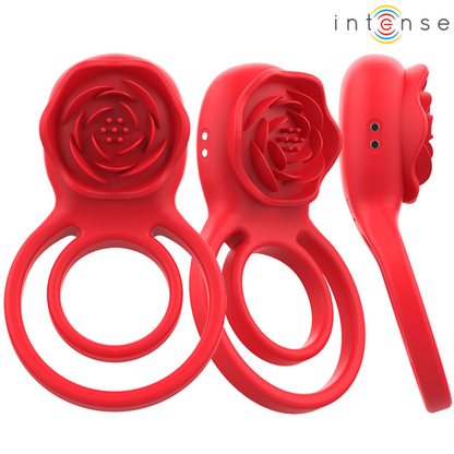 INTENSE - GAIL STIMULATEUR ROSE 10 VIBRATIONS ROUGE TELECOMMANDE INTENSE FUN TOYS