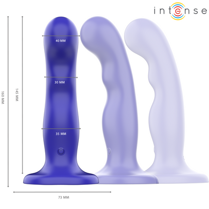 INTENSE - SHORTY VIBRATEUR AVEC VENTOUSE TÉLÉCOMMANDE BLEUE INTENSE FUN TOYS