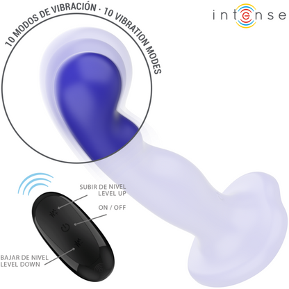 INTENSE - SHORTY VIBRATEUR AVEC VENTOUSE TÉLÉCOMMANDE BLEUE INTENSE FUN TOYS