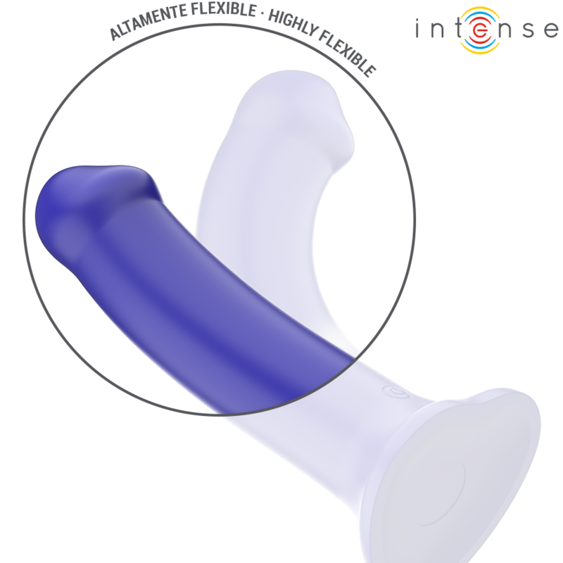 INTENSE - VICTORIA VIBRATEUR AVEC VENTOUSE 10 VIBRATIONS BLEU FONCÉ TÉLÉCOMMANDE INTENSE FUN TOYS