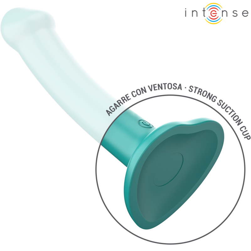INTENSE - KATIE VIBRATEUR AVEC VENTOUSE 10 VIBRATIONS TÉLÉCOMMANDE BLEUE INTENSE FUN TOYS