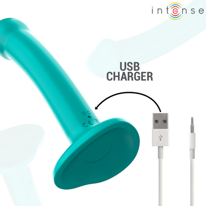 INTENSE - KATIE VIBRATEUR AVEC VENTOUSE 10 VIBRATIONS TÉLÉCOMMANDE BLEUE INTENSE FUN TOYS
