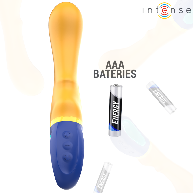 INTENSE - VIBRATEUR POINT G JAUNE SHAGGY INTENSE FUN TOYS
