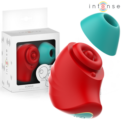 INTENSE - DONNIE STIMULATEUR CLITORIDIEN ROUGE/VERT INTENSE FUN TOYS