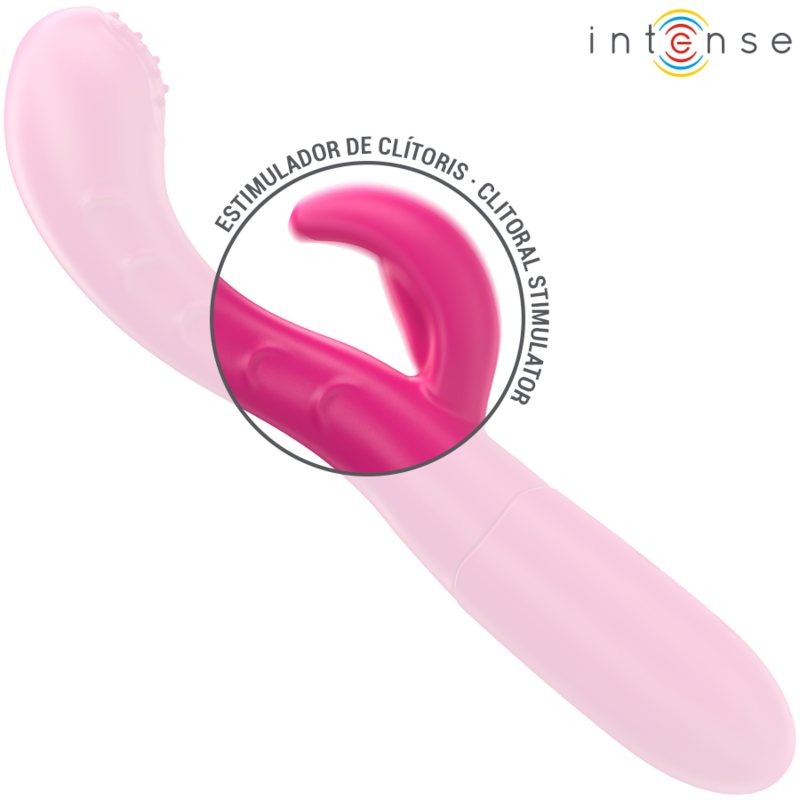 INTENSE - AMARA VIBRATEUR AVEC LANGUE STIMULANTE 10 VIBRATIONS ROSE INTENSE FUN TOYS
