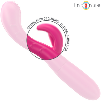INTENSE - AMARA VIBRATEUR AVEC LANGUE STIMULANTE 10 VIBRATIONS ROSE INTENSE FUN TOYS