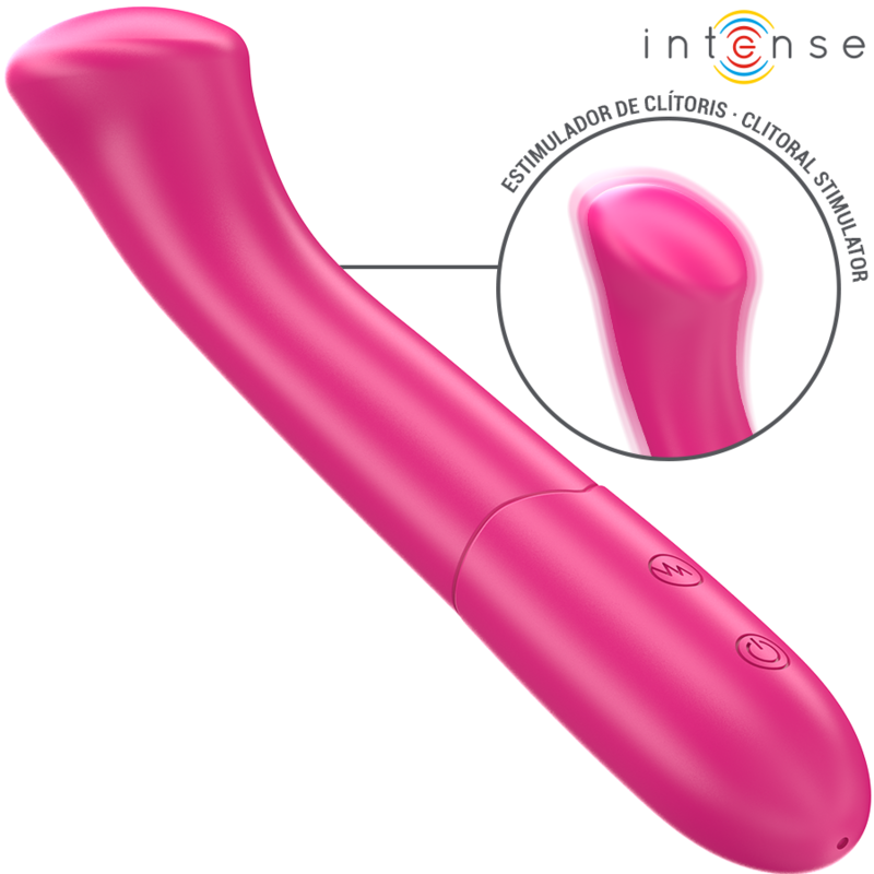 INTENSE - PATY VIBRATEUR 19 CM FLEXIBLE 10 VIBRATIONS MODÈLE 2 ROSE INTENSE FUN TOYS