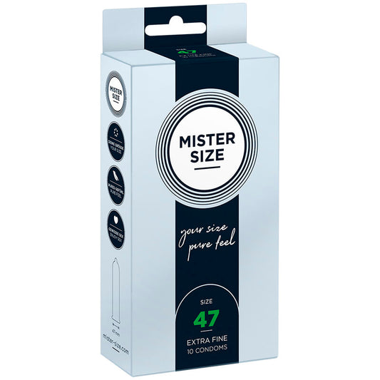 MISTER SIZE - PRÉSERVATIFS TAILLE XS 47 MM (10 UNITÉS) MISTER SIZE