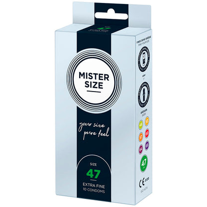 MISTER SIZE - PRÉSERVATIFS TAILLE XS 47 MM (10 UNITÉS) MISTER SIZE