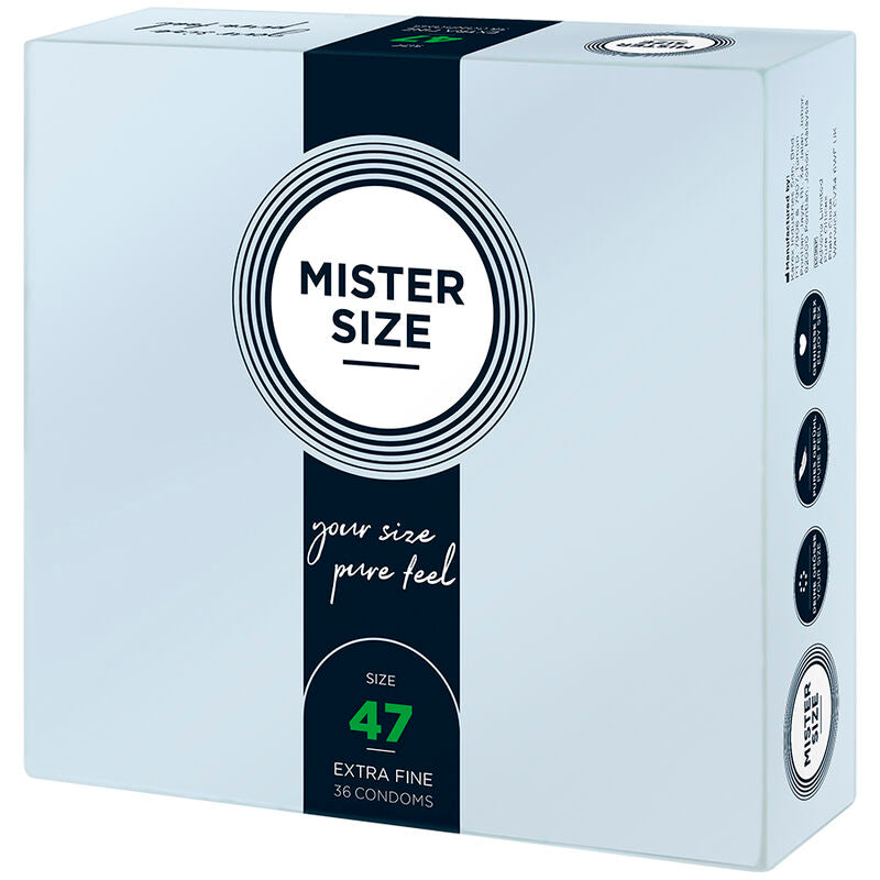 MISTER SIZE - PRÉSERVATIFS TAILLE XS 47 MM (36 UNITÉS) MISTER SIZE