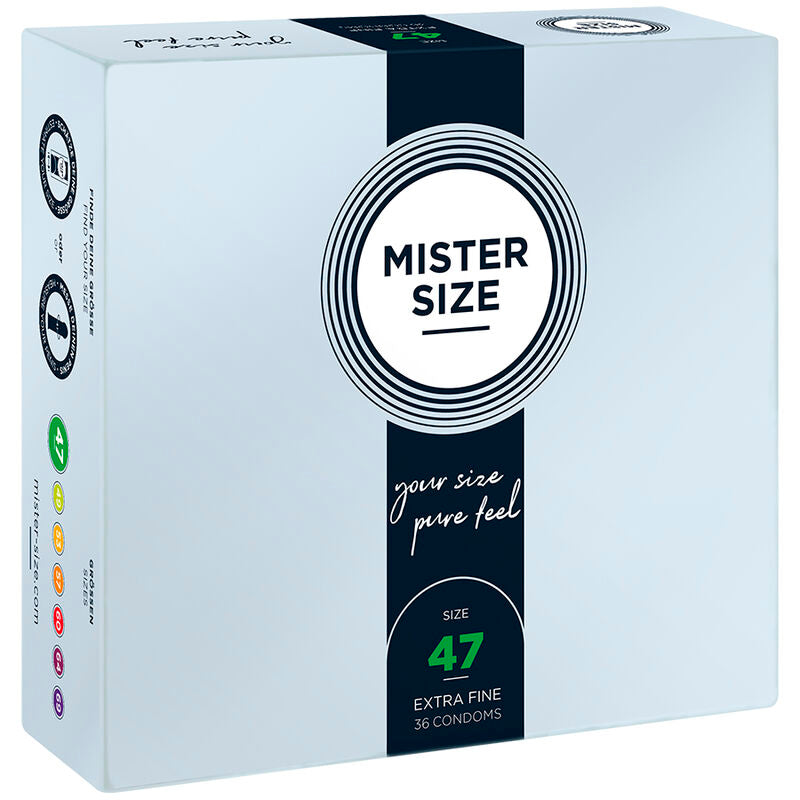MISTER SIZE - PRÉSERVATIFS TAILLE XS 47 MM (36 UNITÉS) MISTER SIZE