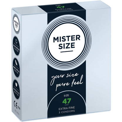 MISTER SIZE - PRÉSERVATIFS TAILLE XS 47 MM (3 UNITÉS) MISTER SIZE