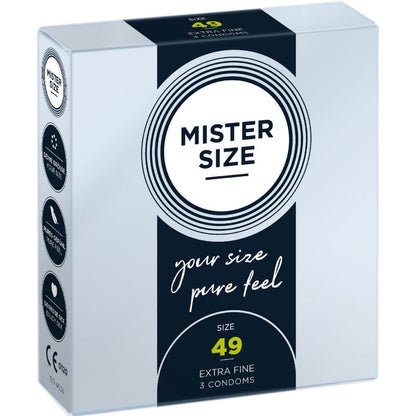 MISTER SIZE - PRÉSERVATIF TAILLE S 49 MM (3 UNITÉS) MISTER SIZE
