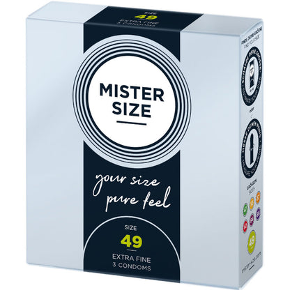 MISTER SIZE - PRÉSERVATIF TAILLE S 49 MM (3 UNITÉS) MISTER SIZE