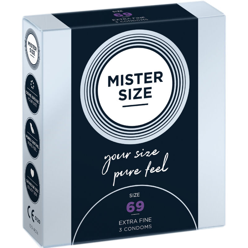 MISTER SIZE - PRÉSERVATIFS TAILLE XXXL 69 MM (3 UNITÉS) MISTER SIZE