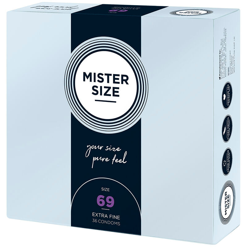 MISTER SIZE - PRÉSERVATIFS TAILLE XXXL 69 MM (36 UNITÉS) MISTER SIZE