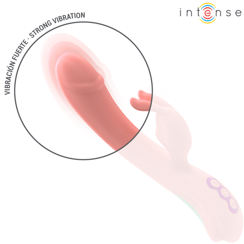 INTENSE - RACHEL VIBRATEUR RABBIT 5 VIBRATIONS ROSE INTENSE FUN TOYS