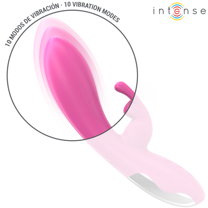 INTENSE - RANDALL VIBRATEUR RABBIT 10 VIBRATIONS ROSE INTENSE FUN TOYS