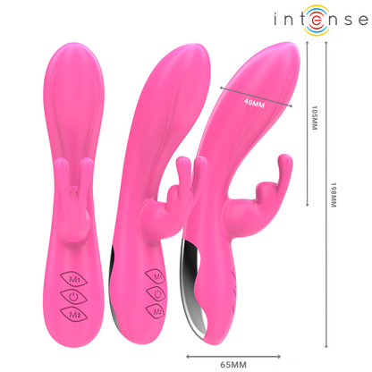 INTENSE - RANDALL VIBRATEUR RABBIT 10 VIBRATIONS ROSE INTENSE FUN TOYS