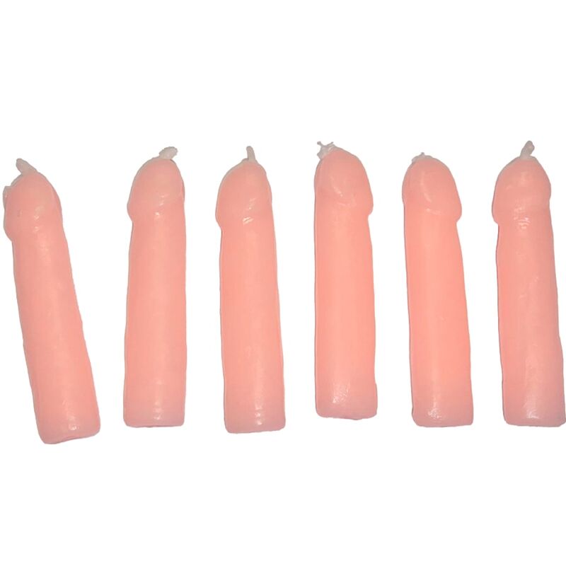 DIABLO PICANTE - 6 BOUGIES FORME PÉNIS CHAIR DIABLO PICANTE