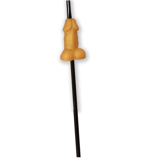 DIABLO PICANTE - PAILLE EN FORME DE PÉNIS DORÉ DIABLO PICANTE