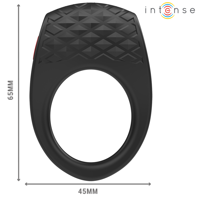 INTENSE - CLOVER VIBRATEUR ANNEAU PÉNIS 10 VIBRATIONS NOIR INTENSE COUPLES TOYS