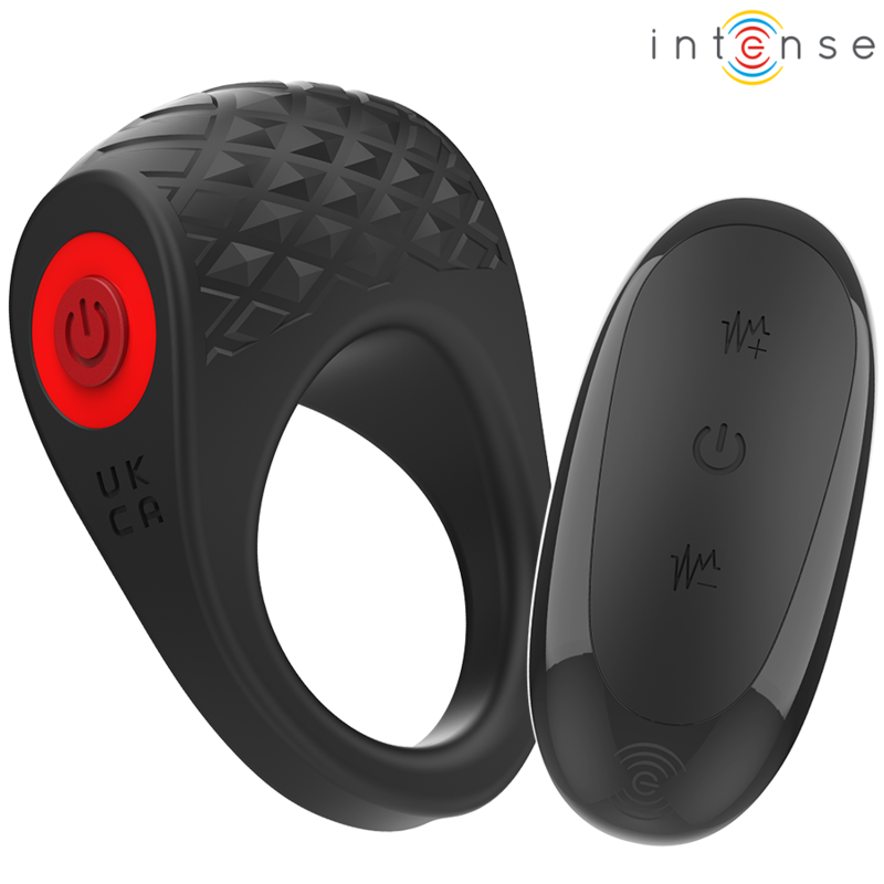 INTENSE - CLOVER VIBRATEUR ANNEAU PÉNIS 10 VIBRATIONS NOIR INTENSE COUPLES TOYS