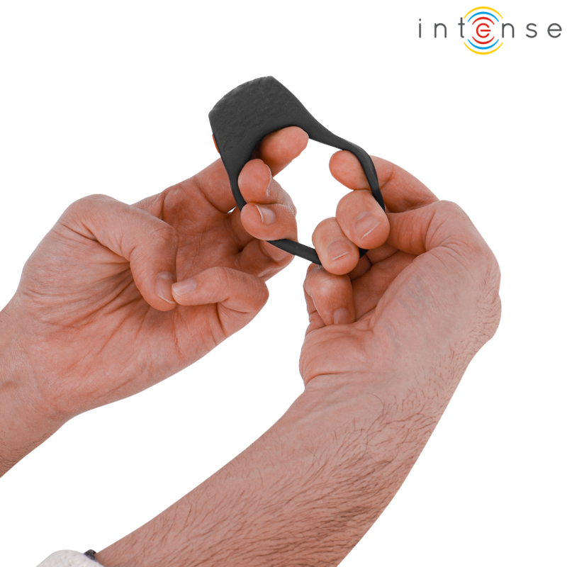INTENSE - CLOVER VIBRATEUR ANNEAU PÉNIS 10 VIBRATIONS NOIR INTENSE COUPLES TOYS