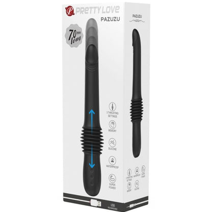 PRETTY LOVE - VIBRATEUR PAZUZU 3 MODES DE POUSSÉE NOIR PRETTY LOVE