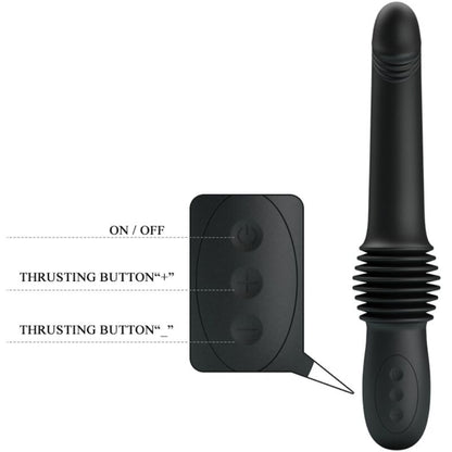 PRETTY LOVE - VIBRATEUR PAZUZU 3 MODES DE POUSSÉE NOIR PRETTY LOVE