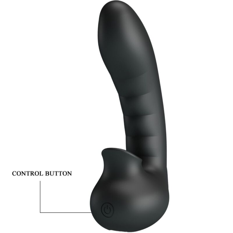 PRETTY LOVE - HOBGOBLIN BOÎTE À DOIGTS VIBRANTS 12 VIBRATIONS + STIMULATEUR DE CLITORIS NOIR PRETTY LOVE