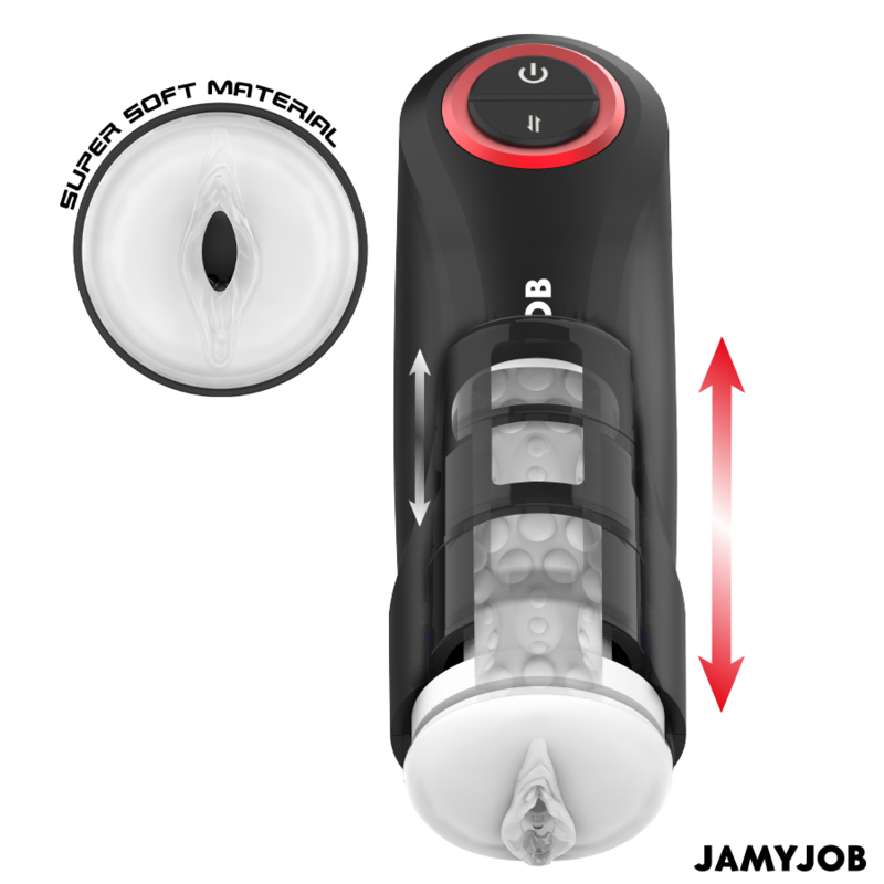 JAMYJOB - MASTURBATEUR VAGIN AUTOMATIQUE PAR GRAVITÉ 5 MODES D'ASPIRATION JAMYJOB