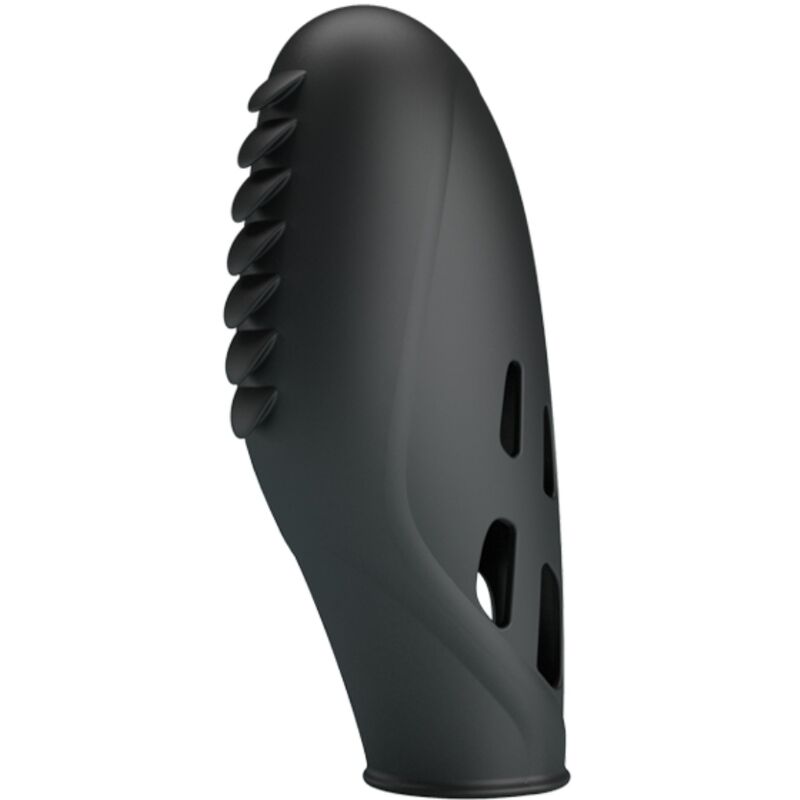 PRETTY LOVE - VIBRATEUR DOIGT EN SILICONE GILO NOIR PRETTY LOVE