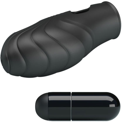 PRETTY LOVE - VIBRATEUR DE DOIGT EN SILICONE LICH NOIR PRETTY LOVE