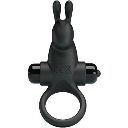 PRETTY LOVE - ANNEAU VIBRANT + STIMULATEUR DE CLITORIS RABBIT 10 VIBRATIONS NOIR PRETTY LOVE PARTY UP