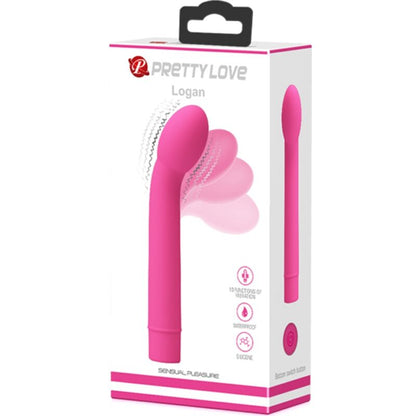 PRETTY LOVE - VIBRATEUR POINT G LOGAN 10 VIBRATIONS ROSE PRETTY LOVE