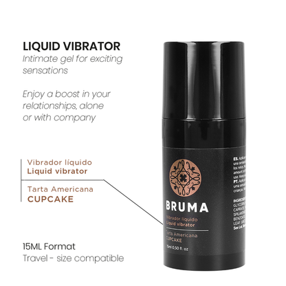 BRUMA - VIBRATEUR LIQUIDE ULTRA GLISSANT CUPCAKE 15 ML BRUMA