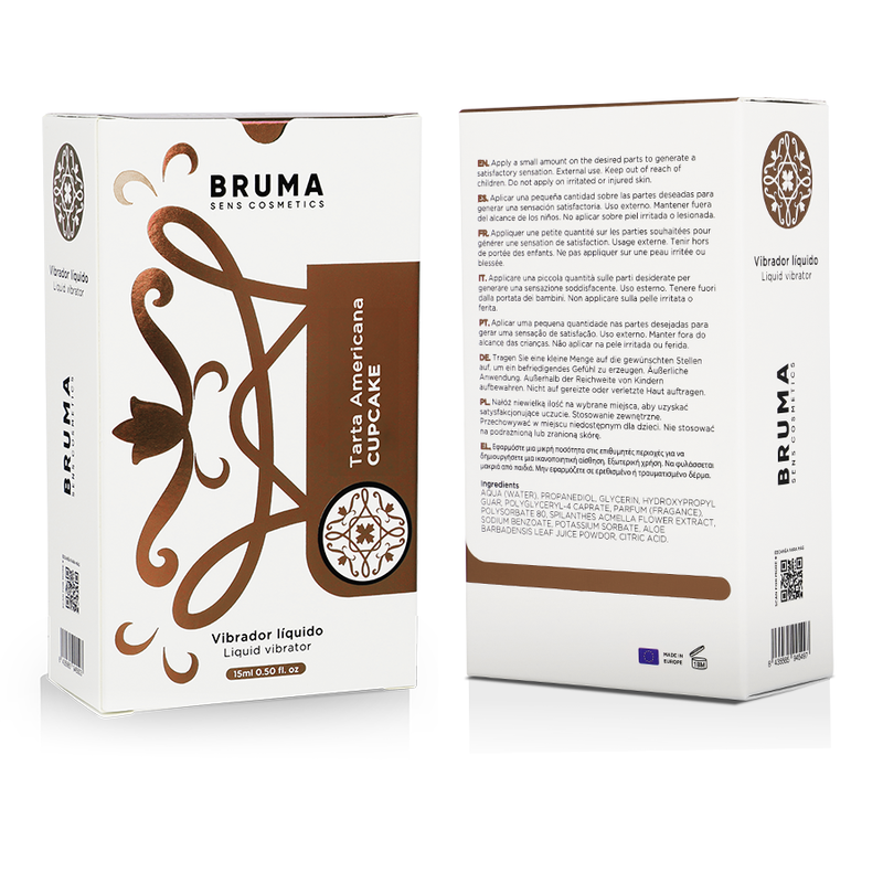 BRUMA - VIBRATEUR LIQUIDE ULTRA GLISSANT CUPCAKE 15 ML BRUMA