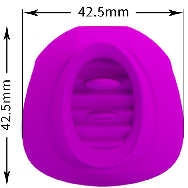 PRETTY LOVE - STIMULATEUR DE CLITORIS ESTELLE TONGUE 12 VIBRATIONS VIOLET PRETTY LOVE