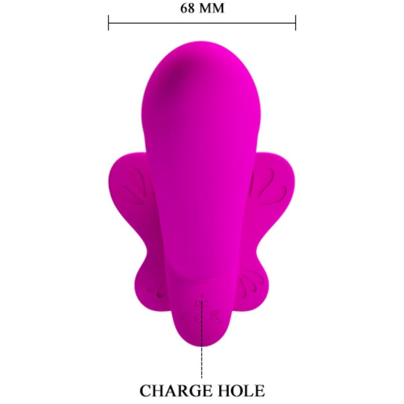 PRETTY LOVE - VIBRATEUR DOUBLE STRAP-ON VALERIE 12 VIBRATIONS VIOLET PRETTY LOVE
