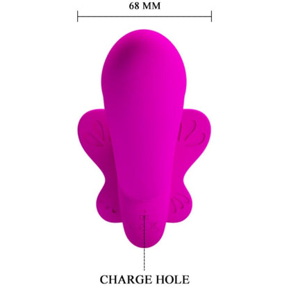 PRETTY LOVE - VIBRATEUR DOUBLE STRAP-ON VALERIE 12 VIBRATIONS VIOLET PRETTY LOVE