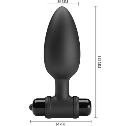 PRETTY LOVE - VIBRA BUTT PLUG 2 PLUG ANAL 10 VIBRATIONS NOIR PRETTY LOVE